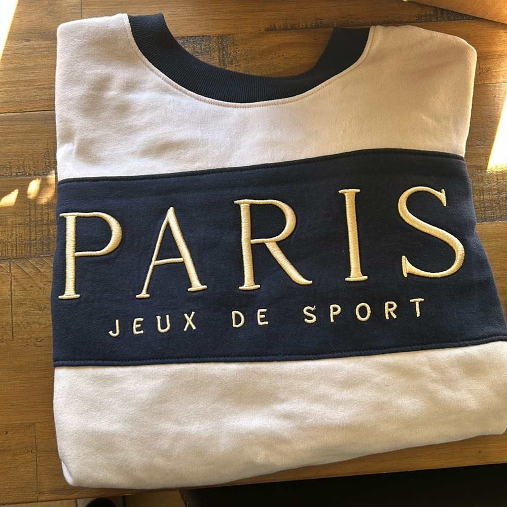 Abercrombie & Fitch Paris Oversized Crew Sweater